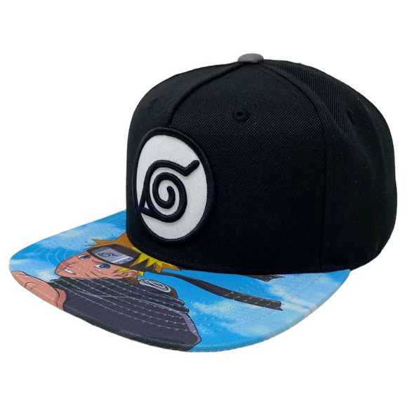 Naruto Shippuden Japanese Anime Men's Officially Licensed Snapback Hat Cap - Picture 1 of 5
